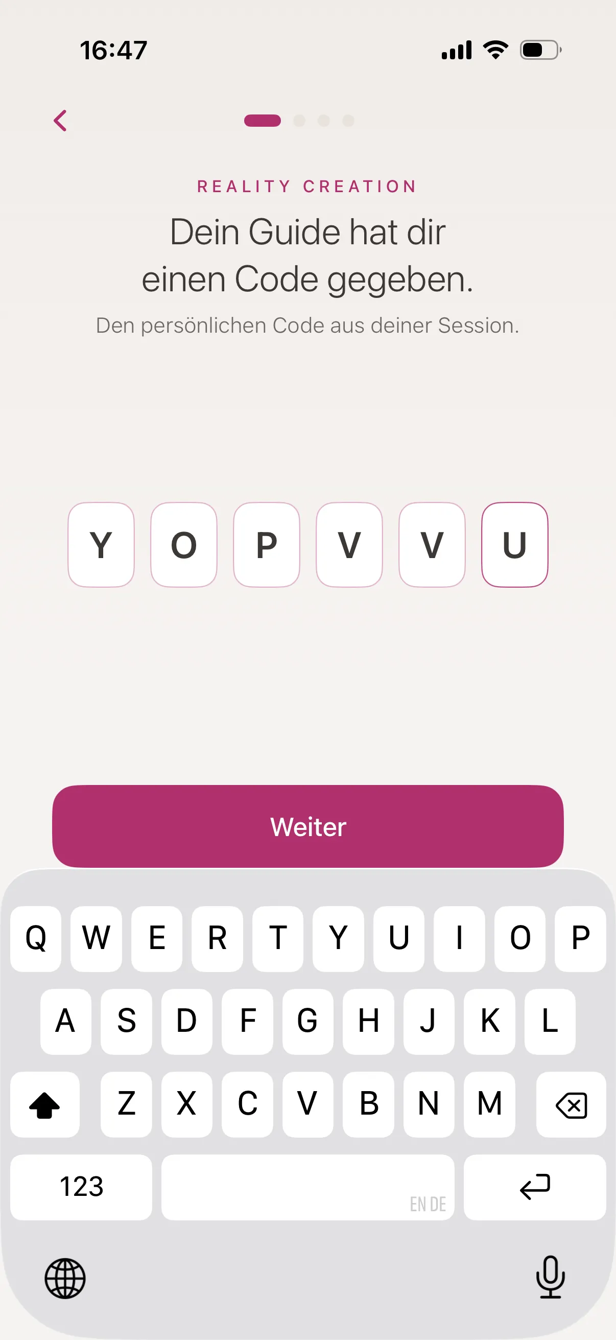 Code-Aktivierung